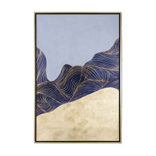 Chinese factory Hot sale 100% Hand painted Mordern Painting on canvas wall art Gold foil Landscape Oil painting for wall decor